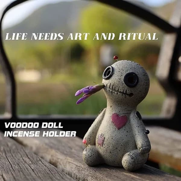 Dhrs Voodoo-nukke kartiotuoksuteline, savua tulee silmistä ja suusta, Voodoo