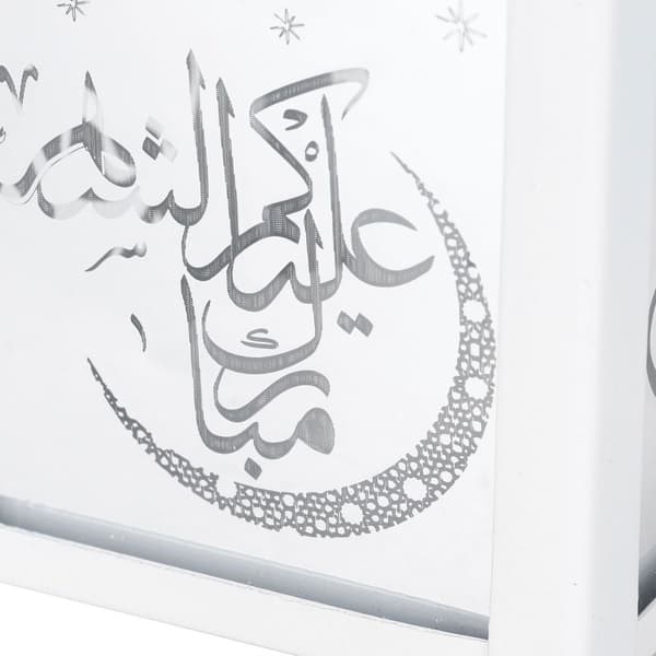 Ramadan Jernlampe, Hængende LED-lys Ornament til Hjemmefest KLB
