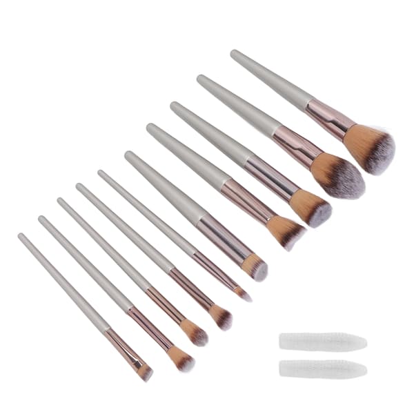 10 Pieces Makeup Brush Set Professional Portable Eyeshadow Foundation Blush Brush Cosmetic Tool