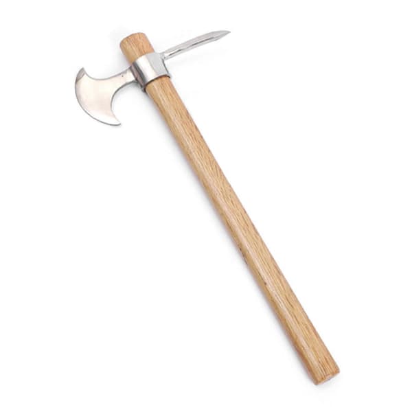 Stainless Steel Crossed Pickaxe with Wooden Handle Ergonomic Handle Digging Tool for Landscaping Sharp Pick Sharp Pick