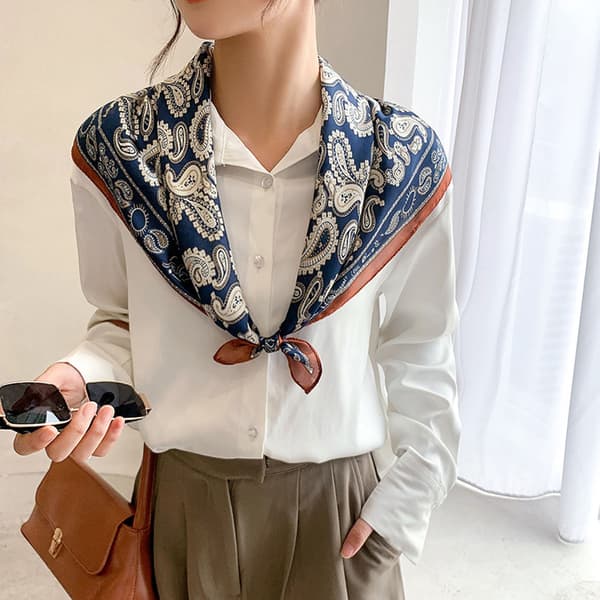 #Elegant skjerf for kvinner i kunstsilke#