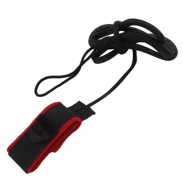 Surfboard Leash Adjustable Ankle Cuffs Paddleboard Safety Rope Outdoor Accessories Black and Red