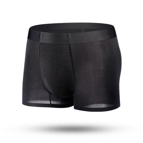 Men's Ice Silk Underwear Breathable Soft Ultrathin Mesh Boxer Briefs