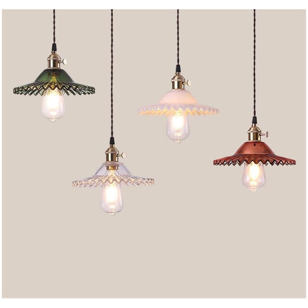 E27 industrielle retro glasslamper - hengende reflekterende taklamper reflekterende taklamper