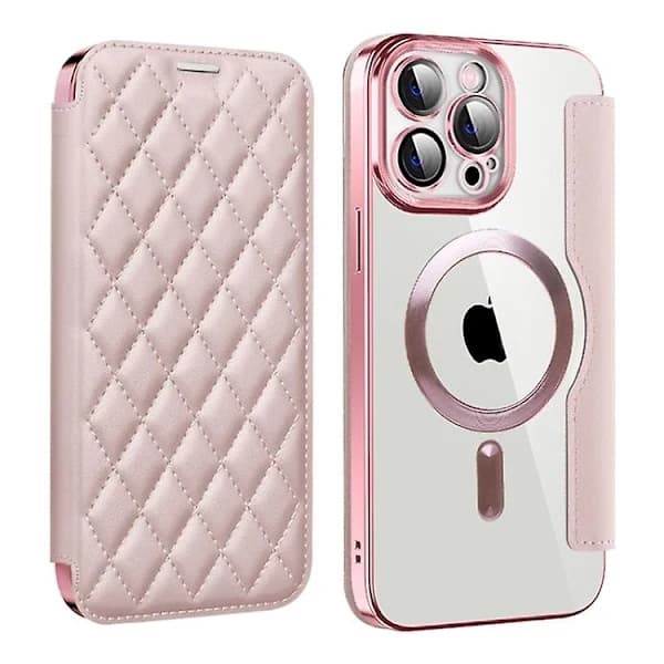 Til iPhone 13 Shield Magsafe RFID Tyverisikring Diamanttekstur Cover