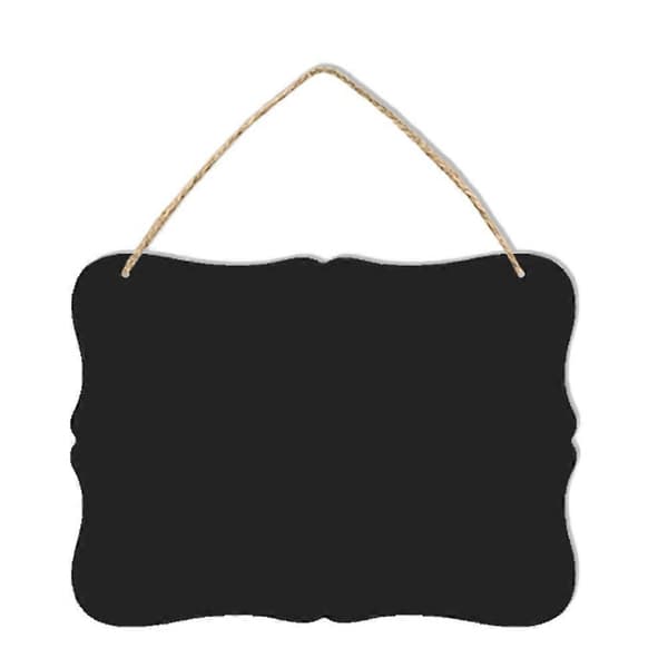 Chalkboard Double-Sided Erasable Bulletin Board Blackboard Wall Decor Signs with Hanging String (160207)