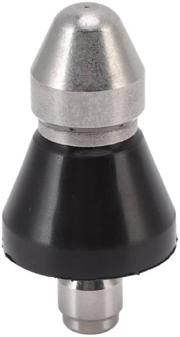 G1/4 Stainless Steel Sewer Jetter Nozzle - 1 Forward + 6 Rear Jets, for Clearing Clogs
