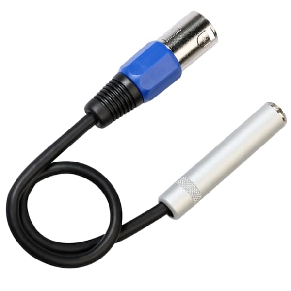 1/4 til XLR-kabel, balansert 1/4 tomme hunn til XLR hann stereolydadapter, kvart tomme / til XLR hann