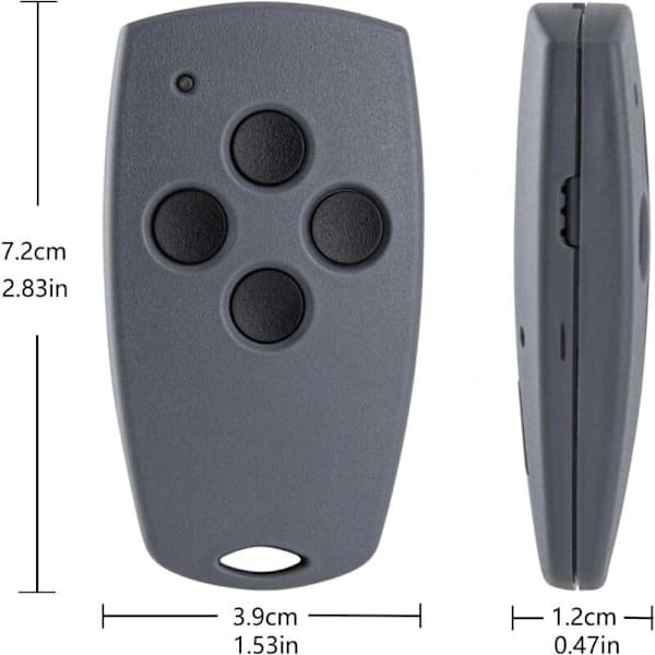 [CA] Sæt med 2 Erstatningshåndsendere til Marantec Digital 212-433 211-433 221-433 - Kompatibel med Marantec d313 382 384 d302 d304 433