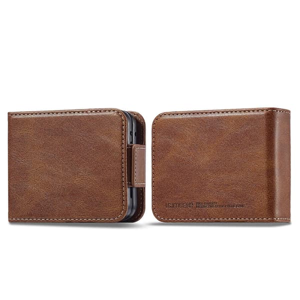 RFID Läderfodral för Samsung Galaxy Z Flip5 Brun Brown