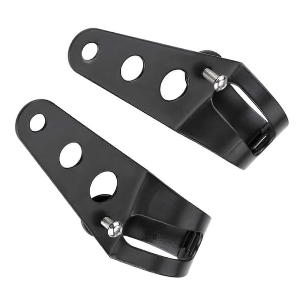 35-43mm Motorcycle Headlight Mounting Bracket Fork Tube Clamp Kit Black for Chopper Cafe Racer