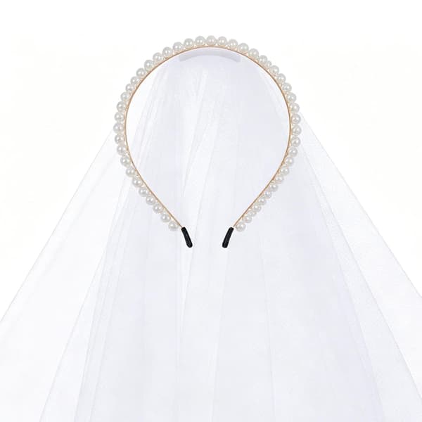 hvid delikat elegant slør elegant, kort, hvid, gennemsigtig -