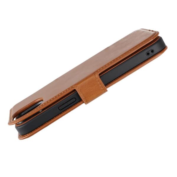 iPhone 15 Plus Lommebokveske Magnet Rvelon - Brun Brun brown
