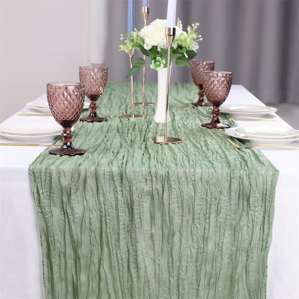 Bohemsk bordløper for rustikt bryllup marineblå 90x180