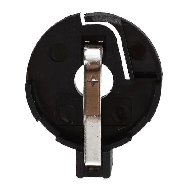 CR2016 2025 2032 Knappcellebatteriholder Sokkel Svart 5 stk