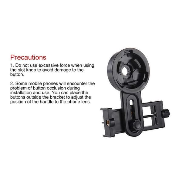 Binoculars Telescope Accessories Adapter Connection Clamp Fits Mobile Phone Holder for Binoculars