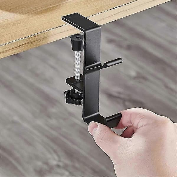 Drill-Free Bag Hook Student Desk Side Bag Hanging Tool Removable and Portable Handbag Holder Multifunctional Desk Hook