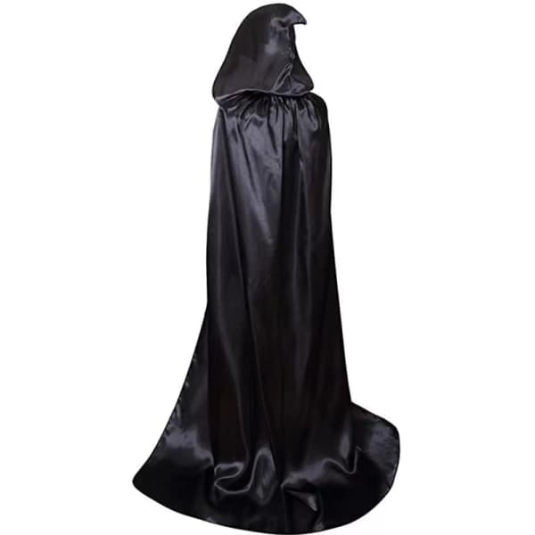 Halloween-kappe Dødens kappe vampyrhekskappe festkostume voksne børn sort kappe_tfrf