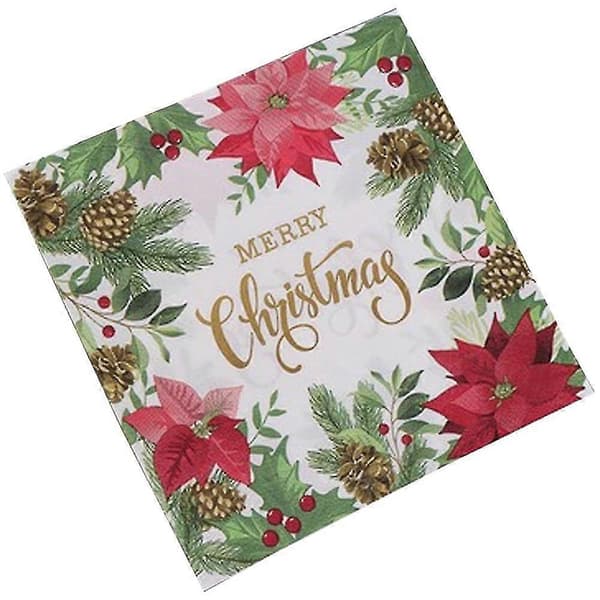 Servietter til julefrokost, julepynt stil4