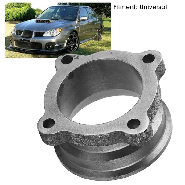 V-Band Udstødningsflangeadapter Turbo Downpipe 4 Bolthuller til 2,5 tommer til 3 tommer Universal