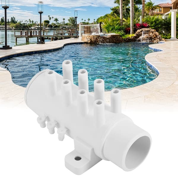 Spa Varm kilde badekar PVC Vandrør 8 Port VVS Manifold Vandseparator Tilbehør