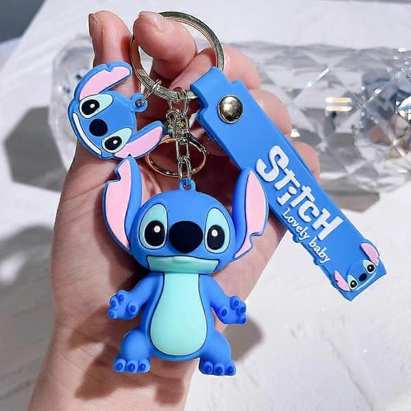 1 st Animation Tecknad Disney Stitch Nyckelring Hänge