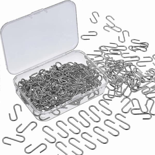 150 Stykker Mini S-kroker Koblinger Metall S-formet Krok