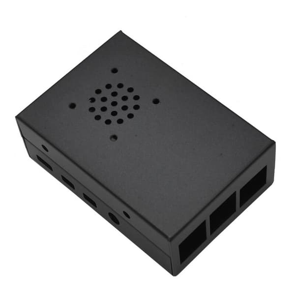 Velegnet til Raspberry 4 metalhøjttalerbeskyttelsesskal (sort)