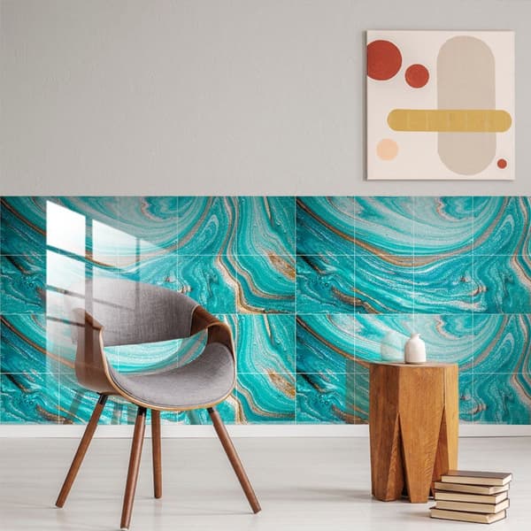 #20*20cm, laattatarrat, 10 kappaletta PVC-itseliimautuva#