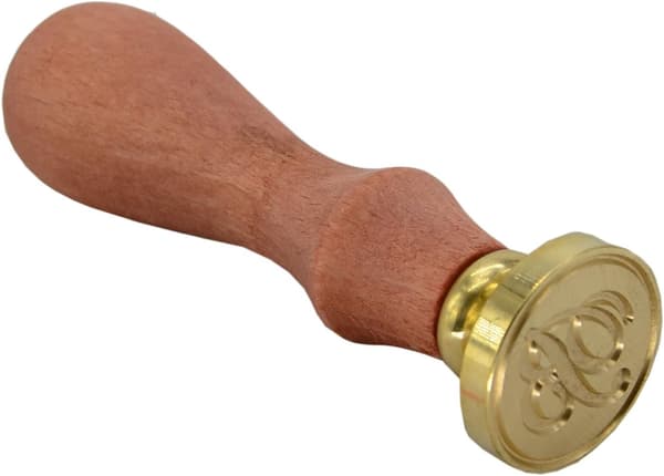 Retro messinghode trehåndtak 26 bokstaver A-Z Alfabet bokstav voks klassisk Siegellack forsegling stempel GZ1 B -
