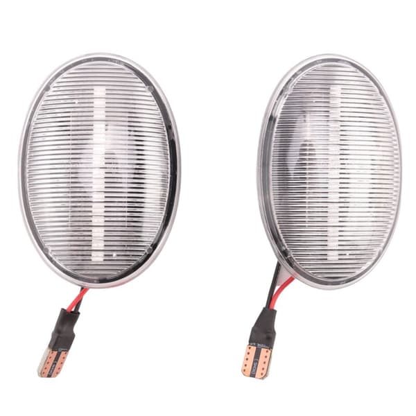 1 par klare sideblinklys-huse - LED-skærme S R55 R56 R57 R58 R59 kørende blinklys