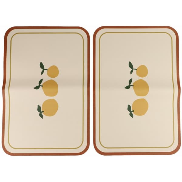 Bordstablett Romantisk Blomsterstil Bordstablett Isolasjonsbordmatte - Tre Appelsiner 45Cm
