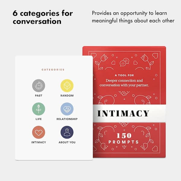 Intimacy Card Deck with 150 Relationship-Building Conversation Starters, Meaningful Couple Game, Pe [DB]