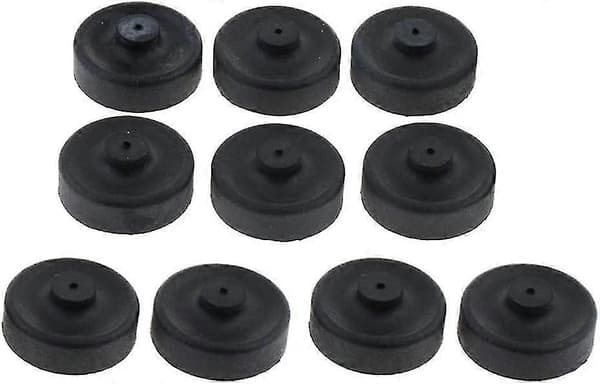 10 stk. Gummimembran Luftpumpedele til Akvariefiskepumpe Erstatning, Sort, 2