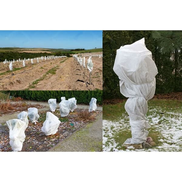 Plante beskyttelse Vinter, Plante beskyttelse Vinter, Plante beskyttelse, 100 x 80cm Vinterdekke, Gjenbrukbart Vinterdekke for Planter
