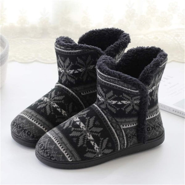 Slippers Cabin Shoe High Lined Keep Warm Comfortable Plush