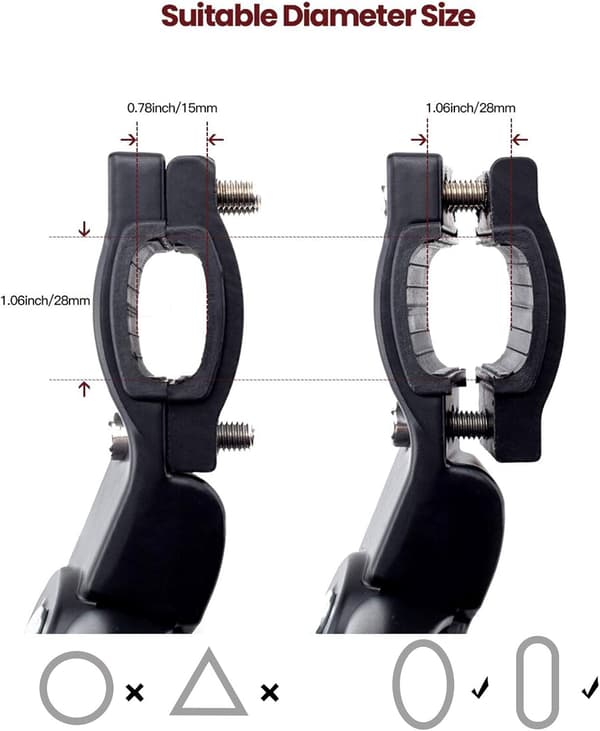 Adjustable Aluminum Bicycle Kickstand, Rear Mount, for 22\"-27\" Bikes