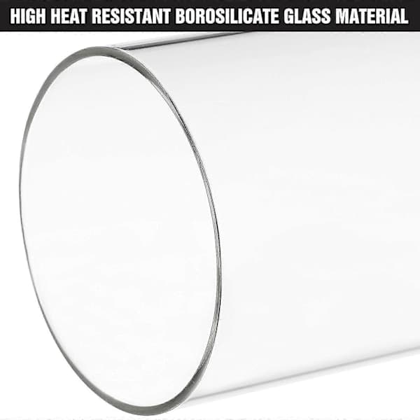 3x Glass Cylinder Candle Holders - Hurricane Lanterns