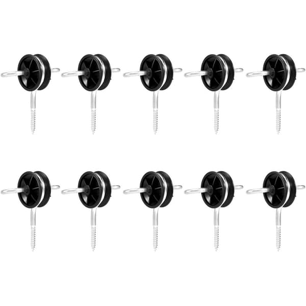 10 Pcs Electric Fence Gate Handle Anchor Insulators for Wooden Post