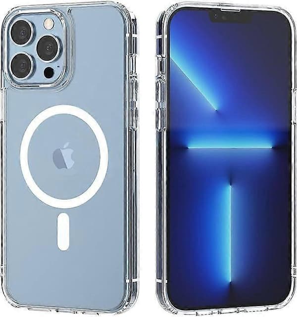 iPhone 12 Pro Clear Case, Compatible with MagSafe and Wireless Charging, Protective and Shockproof Design, Magnetic Slim Case.