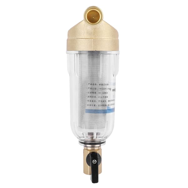 Water Filter Front Cleaner Copper Pre-filter Backwash Removes Rust Sediment (3/4\" Male Thread)
