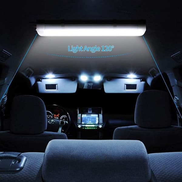2 pcs 108 LED Light Bar - Car Interior Lighting - 9W LED Bar with Switch for RV/Van/Car/Truck/Ceiling Lamp