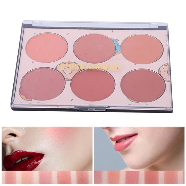 6 Colors Face Makeup Blush Long-lasting Waterproof Sweat-proof Cosmetics N01#