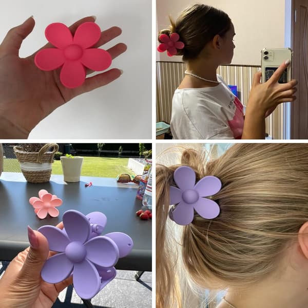 Kukkaneito Hiusklipsit Naisille, 8 Kpl Hiusklipsit Söpöt Mattakynnet