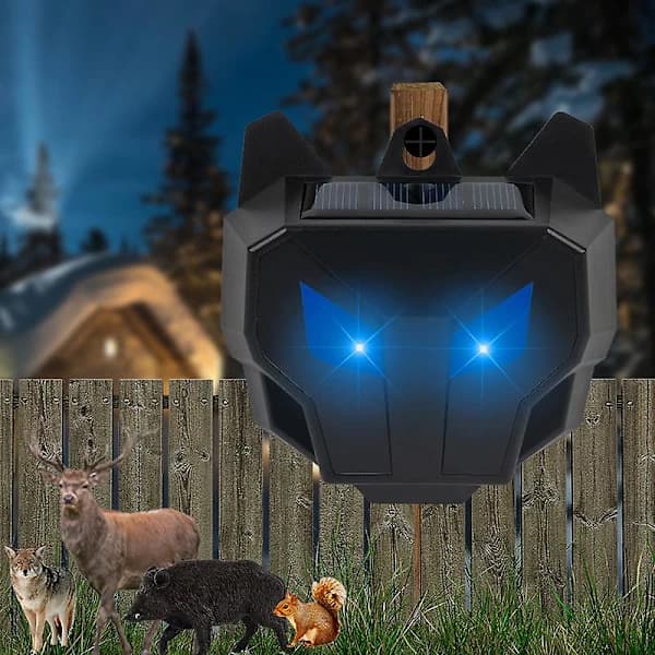 Solar-powered animal repeller for wild boar, rabbit and deer - Anti-weasel, 1 pair