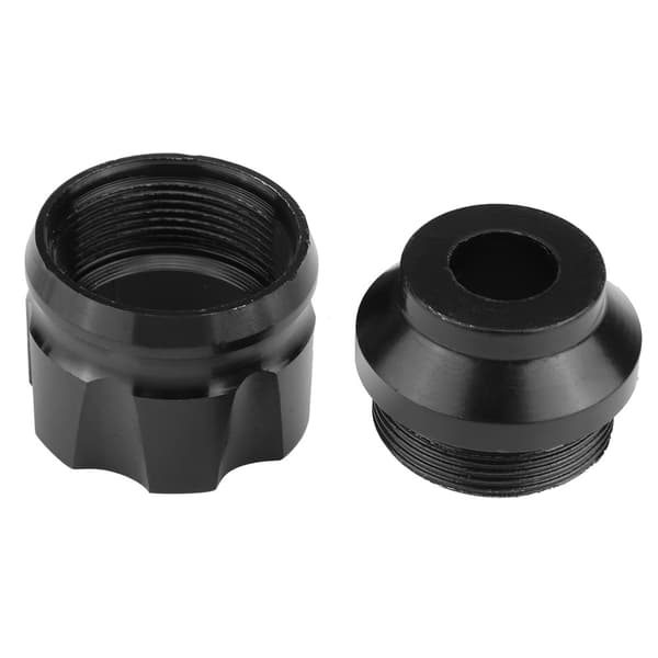 2 Pieces Universal Aluminum Alloy CNC Motorcycle Front Fork Anti-Collision Slider (Black)