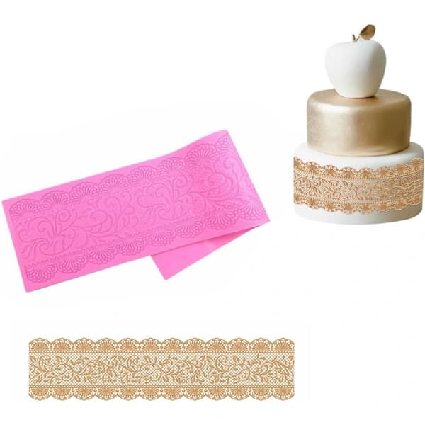 Blondemåtte Silikone Fondantform Chokoladekage Blondeform 3D Bageværk