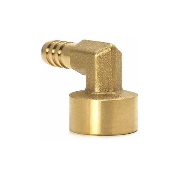90 graders vinkelrör i mässing, 10 mm x G1/2, 2 st
