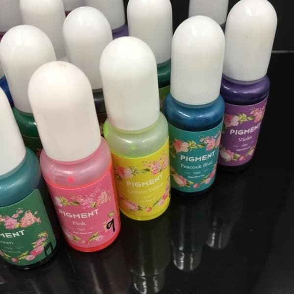 Græsgrøn krystal epoxy pigment UV-harpiksfarve til DIY, håndværk, kunst og håndværk, farvning, tør[DB]