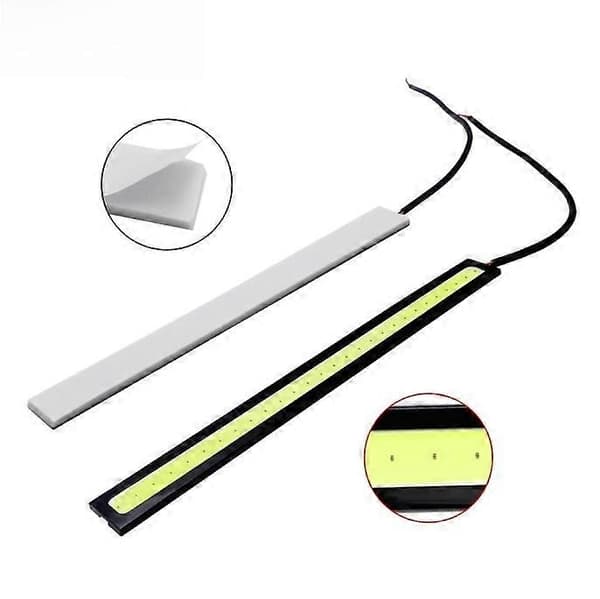 12V LED Bil Interiör Vit Strip Ljus Bar Lampa, Bil Van Husvagn Båt. (vit)(2st)